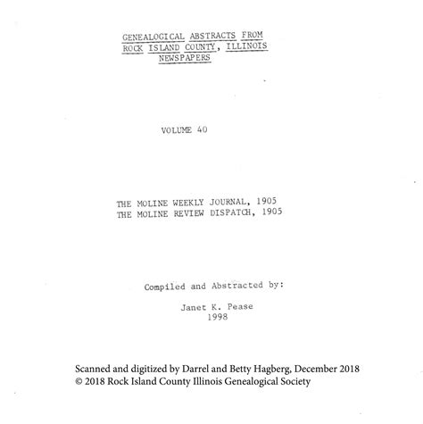 Volume 40 - The Moline Weekly Journal and The Moline Review Dispatch ...