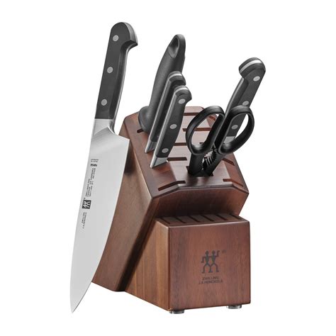 Zwilling Henckels Pro 7-Piece Acacia Knife Block Set Reviews Crate ...