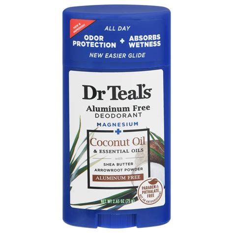 Dr Teal's Aluminum Free Deodorant with Coconut Oil - Shop Deodorant ...