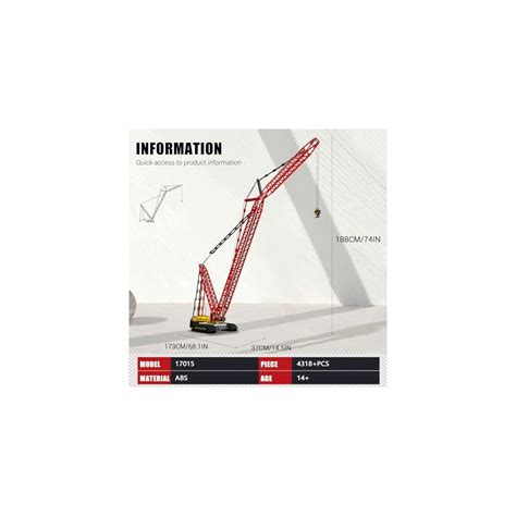 Mould King 17015 Crawler Crane High-up 188cm India | Ubuy