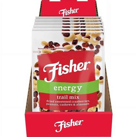 John B. Sanfilippo & Son JBSP27070 3.5 oz Fisher Energy Trail Mix - 6 ...
