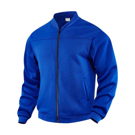 Fancifize Men's Casual Fleece Bomber Jackets Full Zip Lightweight ...