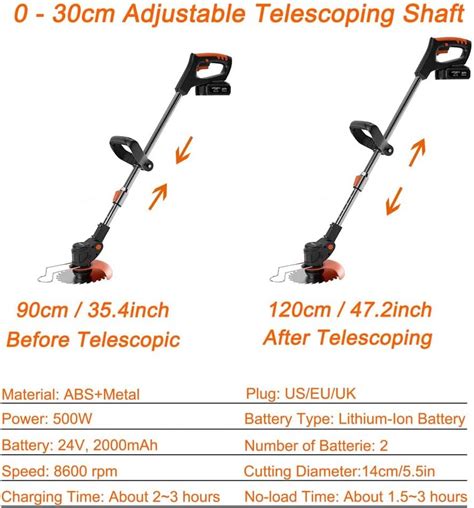 Strimmer Cordless 24V Battery Strimmer Lawn Edger India | Ubuy