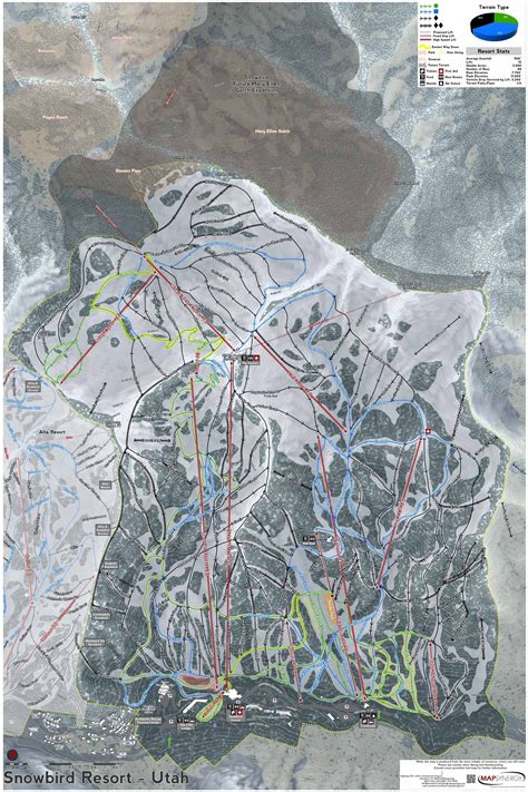 Snowbird Resort Ski Map