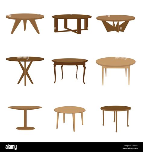 Set of table icons Stock Vector Image & Art - Alamy