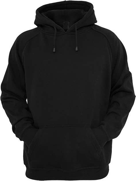 Plain Black Hoodie Template