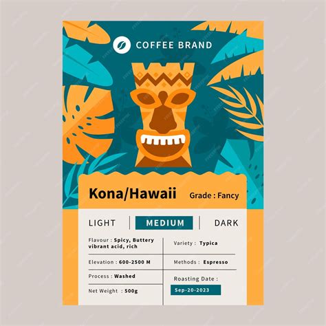 Free Vector | Hand drawn coffee label design template