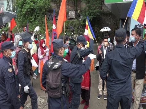 Civil society members in Nepal protest against atrocities over Hindus ...