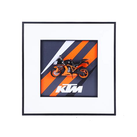3D KTM Racing Bike Decorative Wall Frames – 40x40 cm | Perfect for Rac ...