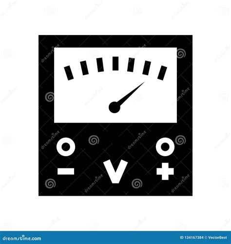 Electrical Volt Meter Symbol