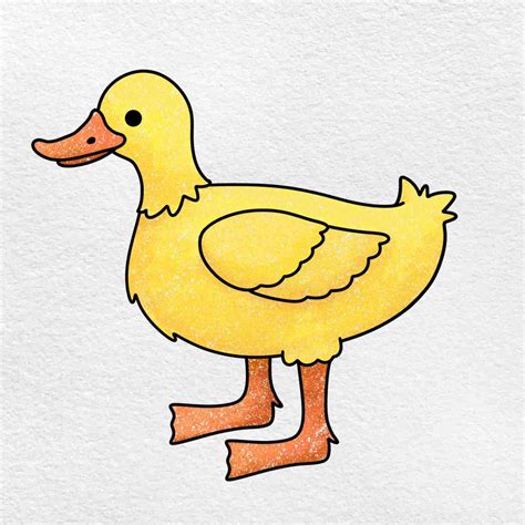 Duck Drawing for Kids - HelloArtsy