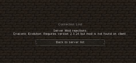 Create Mod Causing Server to Refuse Connection 的图像结果