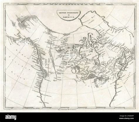 Map of north america 19th century hi-res stock photography and images - Alamy