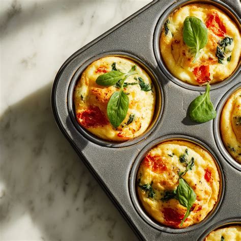 Easy Oven Egg Bites with Spinach and Tomatoes - foodiemoms