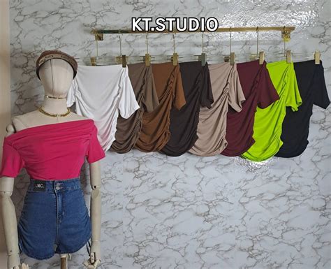 Off-Shoulder Half Sleeves Tops – GlamourFashion