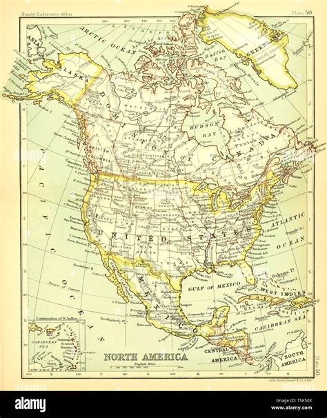 Old america maps hi-res stock photography and images - Alamy