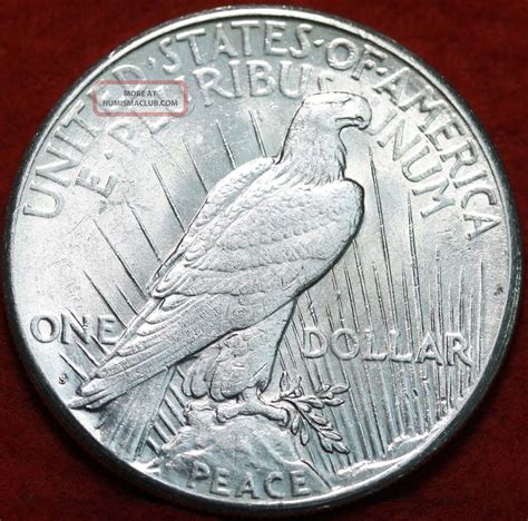 Uncirculated 1922 - S Silver Peace Dollar