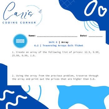 Image result for Computer Programing Chapter 6 Array