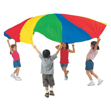 Pacific Play Tents 6 ft. Parachute with Handles | Toddler party games ...