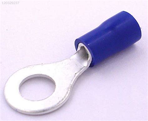 BIG BOOM® 50pcs Blue 6.4mm Insulated Ring Crimp Terminals for Car ...