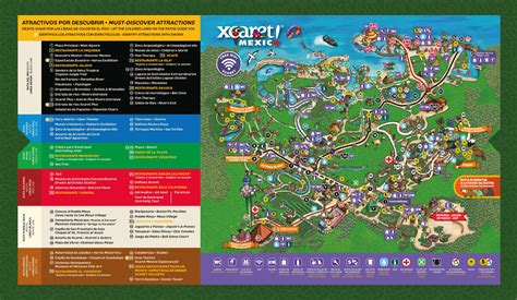 Mapa De La Riviera Maya De Xcaret