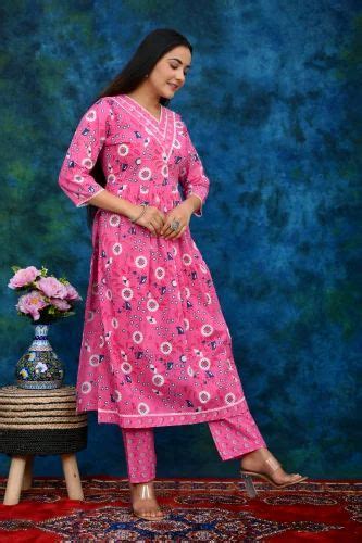 Cotton Kurti - Designer Muslin Kurti Pant Set With Dupatta Manufacturer ...
