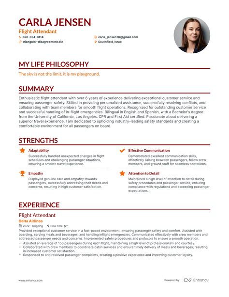 3 Flight Attendant Resume Examples & How-To Guide for 2024