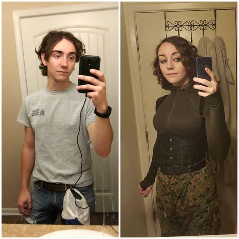 [NSFW] nude full body transition pic @ 5 months mtf : r/transtimelines