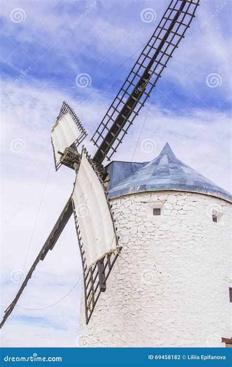 Background Landscape View of Don Quixote Windmill in Consuegra, Toledo ...