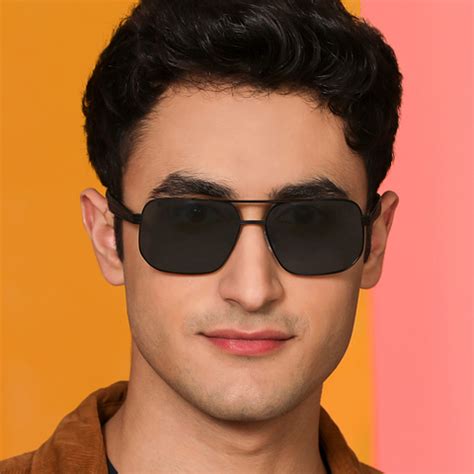 Buy Black Grey Gradient Full Rim Rectangle Square Vincent Chase The ...