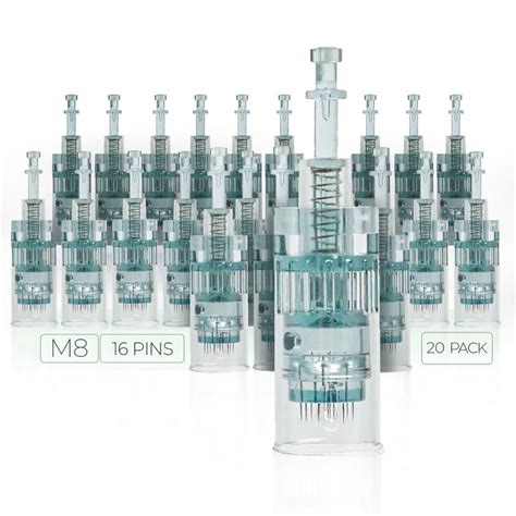 Dr. Pen Ultima M8 Replacement Cartridges - (20 PACK) - 16 Pins Bayonet ...
