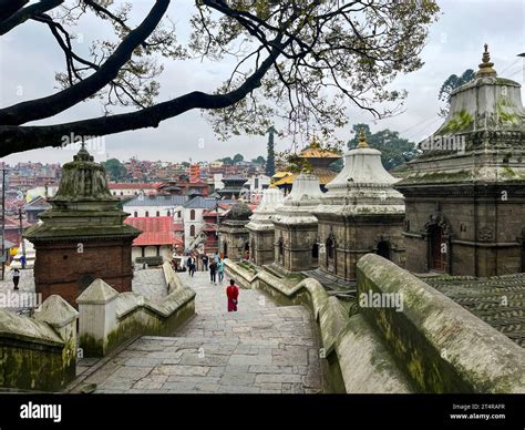 Kathmandu, Nepal: view of Pashupatinath Temple, famous Hindu temple ...