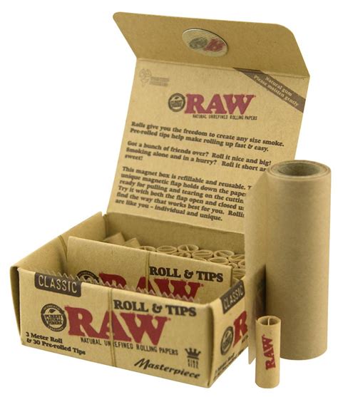 RAW Classic Masterpiece - Roll & Tips – HERBBOX India