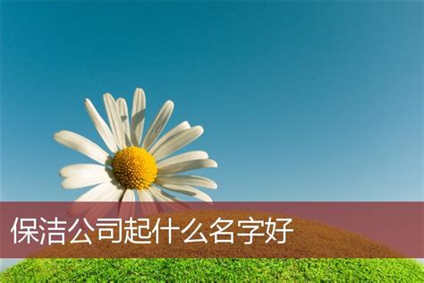 最新保洁公司名字大全-起名网