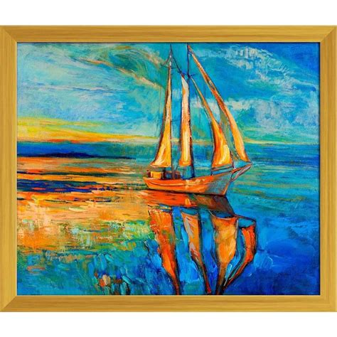 ArtzFolio Sail Ship & Sea D1 | Premium Canvas Painting for Bedroom ...
