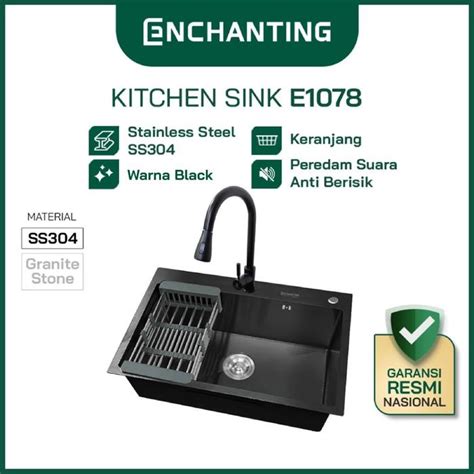 Promo Ramadhan Home Sale ENCHANTING Kitchen Sink Stainless Steel SS 304 ...