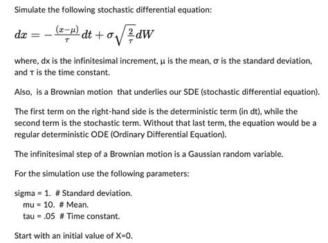 Image result for Stochastic Differential Equation Examples