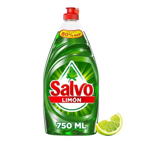 Lavatrastes líquido Salvo Limón 750 ml | Walmart en línea