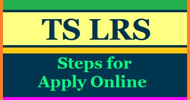 How to Apply for LRS Online @telanganalrsbrs.in - Jobs Results ...
