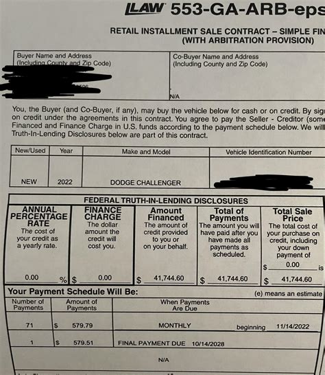550 Credit Score, 0% APR for 6 years, $0 Down : r/Challenger