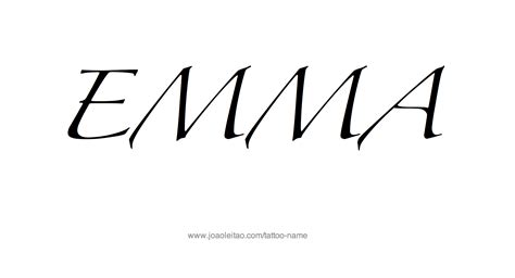 Emma name tattoo designs – Artofit