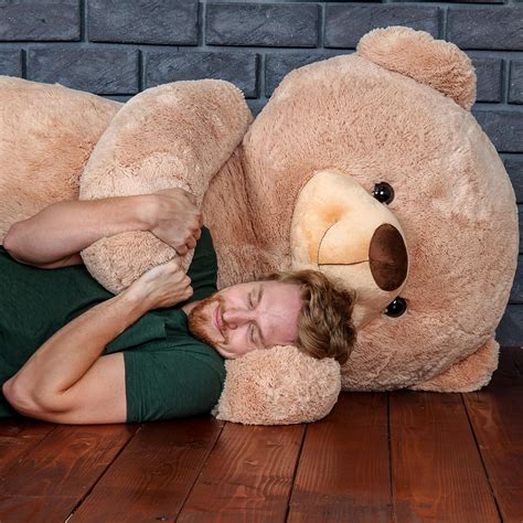 Premium Giant Teddy Bear - Amber Tan, 7 Foot India | Ubuy