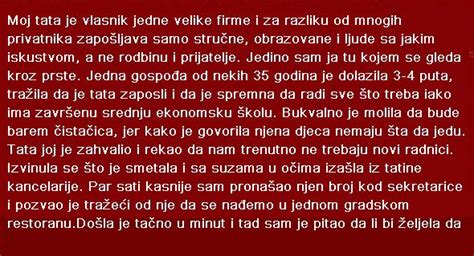 MOJ TATA JE VLASNIK JEDNE VELIKE FIRME I ZA RAZLIKU…… – Recepti i zdravlje
