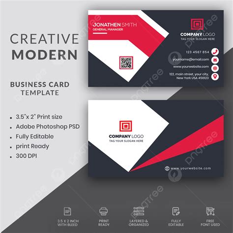 Sample Business Card Template 的图像结果