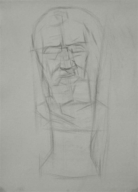 素描石膏头像之米开朗基罗的画法技巧和步骤解析-成功轨迹艺术教育