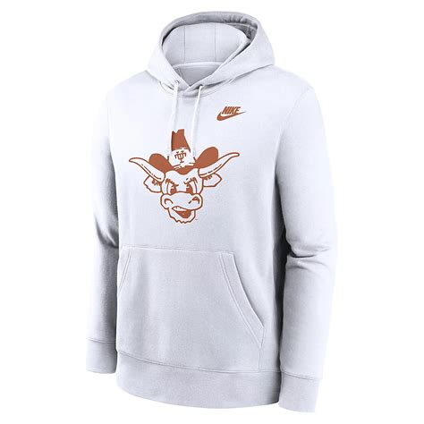 Nike Texas Longhorns Legacy Logo Club Fleece Pullover Hoodie | Academy