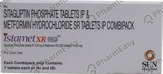 Istamet Xr Cp Strip Of 7 Tablets: Uses, Side Effects, Price & Dosage ...