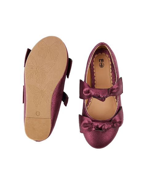 Buy Sparkle Double Bow Shoes - Berry Online at Best Price | Mothercare ...