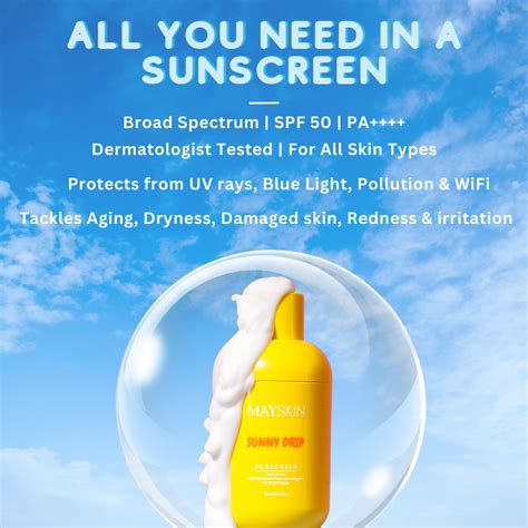 Sunny Drip SPF 50 PA++++ | Mayskin Sunscreen - Defend, Nourish, Glow