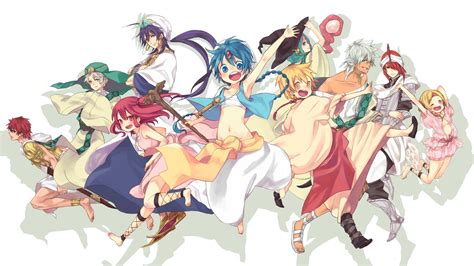 Download Magi The Labyrinth Of Magic Characters Wallpaper | Wallpapers.com